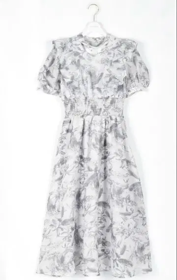 evelyn 꽃무늬 초커 원피스