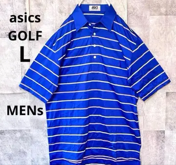 아식스 골프웨어 L 사이즈 스트라이프 피케 셔츠