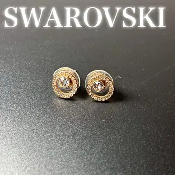 새상품급 스와로브스키 골드 귀걸이 크리스탈 큐빅
