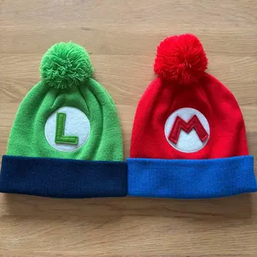 USJ 루이지 마리오 니트 모자 세트