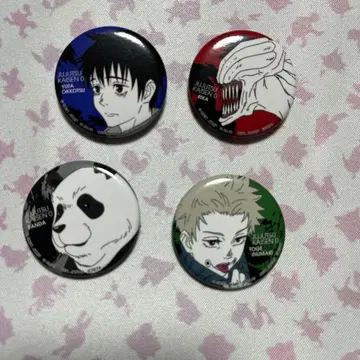 4 주술회전 13 캔뱃지 4개 옷코츠 유타 리카 팬더 이누마키 토게 굿즈