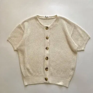 빈티지 아이보리 썸머 니트 가디건 80s 90s