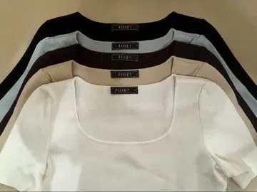 FOXEY 폭시 반팔 티셔츠 5장 세트