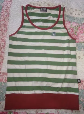 HYSTERIC GLAMOUR 베어 자수 보더 탱크탑