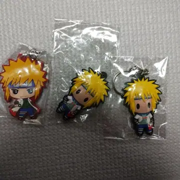 나미카제 미나토(시크릿) NARUTO 돌풍전 러버 키링 세트