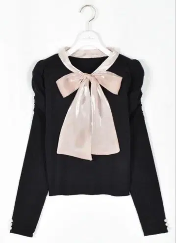 evelyn 오간자 리본 니트