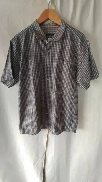 PATAGONIA 파타고니아 오가닉 코튼 체크 무늬 반팔 셔츠 정품 M