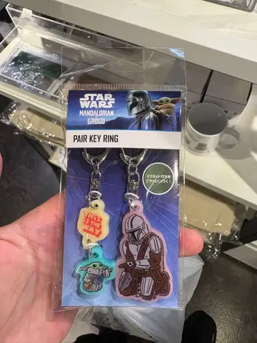 STAR WARS 만달로리안 그로구 페어 키링