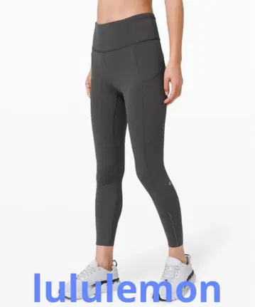 lululemon 룰루레몬 반사 가공 경량 레깅스 외부 포켓 있음