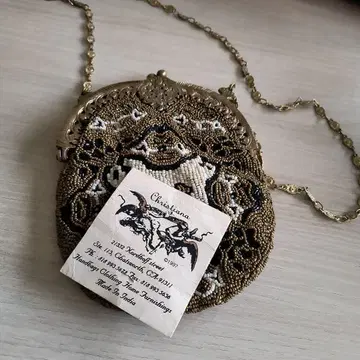 Christina 비즈 자수 파티 백