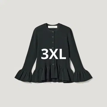 gu 리브 프릴 가디건 (7분 소매) 3XL