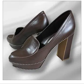 DIANA 펌프스 청키힐 새상품급 브라운