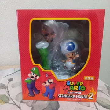 슈퍼 마리오 스탠다드 피규어 2 (파이어 루이지 & 파랑 키노피오)