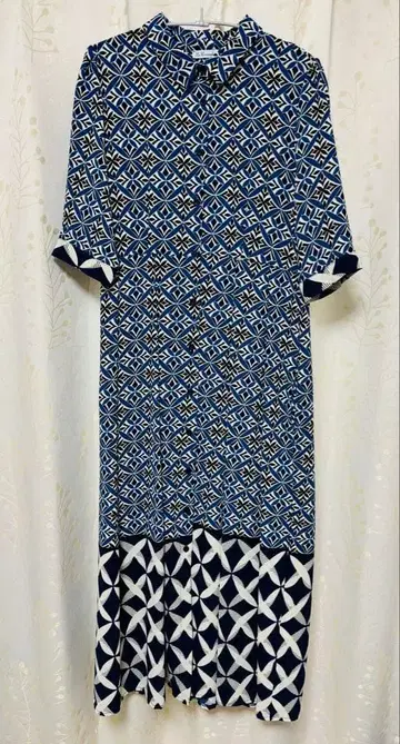 아모와르 카프리스 이탈리아제 프린트 저지 셔츠 원피스