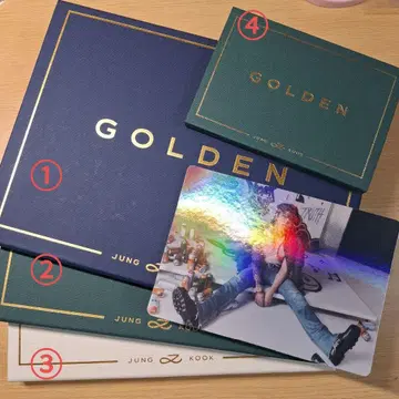 BTS JUNG KOOK GOLDEN 앨범 4권 세트