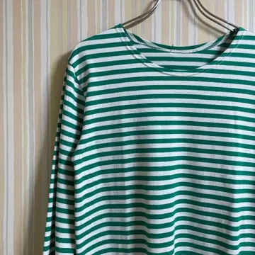 데드스탁 이탈리아군 마린 보더 셔츠 그린