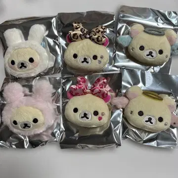 6점 코리락쿠마 인형 배지 컬렉션 전종 세트