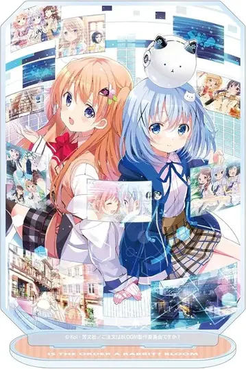 주문은 토끼입니까? BLOOM 코코아&치노 BIG 아크릴 스탠드 주문토끼