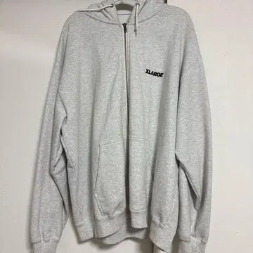 XLARGE 지퍼 후드티 엑스라지 사이즈 XL 그레이