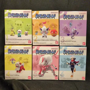 반다이 포켓몬 스케일 월드 비취지방 포켓몬스터 전 6종 세트