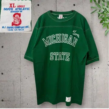 M.J. SOFFE COMPANY 미시건 대학 칼리지 티셔츠 USA 제조