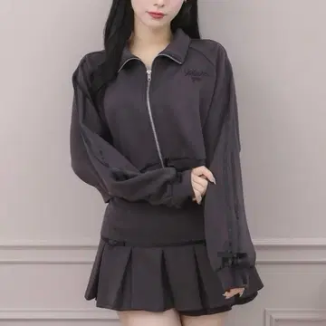 pium 피움 바이컬러 리본 본딩 셋업
