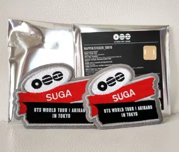 BTS ARIRANG 와펜 스티커 SUGA 윤기 TOKYO