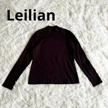 레리안 Leilian 긴팔 스웨터 다크 브라운 9 일본제