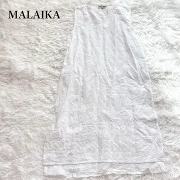 마라이카 플레어 원피스 인도 면 A라인 컷워크 자수 디자인 예쁨