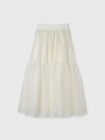 EIMY ISTOIRE 펄 스터드 플레어 스커트