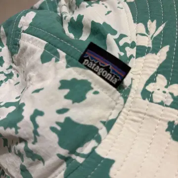 파타고니아 꽃무늬 버킷햇 그린