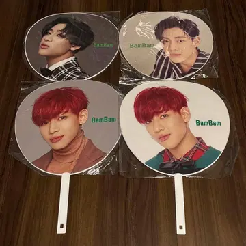 GOT7 뱀뱀 공식 부채 4개 세트
