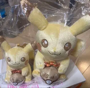 반짝반짝! 피카츄 30주년 기념 봉제 인형 & 마스코트