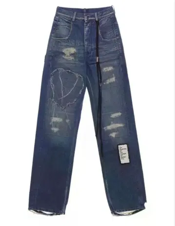 ann demeulemeester 25ss ripped jeans