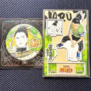 나루토 NARUTO 시카마루 생일 캔뱃지 생일 디오라마 피규어