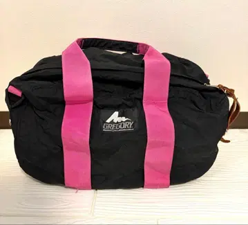 [ GREGORY 그레고리 ] 보스턴 백 블랙 핑크 블랙 구 로고