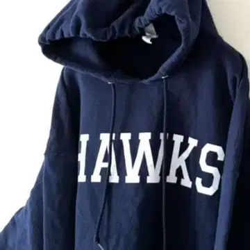 저지즈 HAWKS 맨투맨 후드티 XL 네이비 네이비 컬러 구제 의류