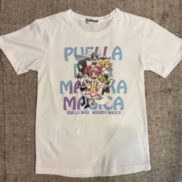 마도카 마기카 T셔츠 택 포함 화이트 애니메이션t셔츠 레어 희귀