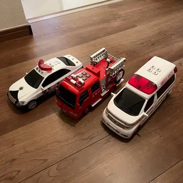 토이코 순찰차 소방차 구급차 미니카 세트 사운드카 세트