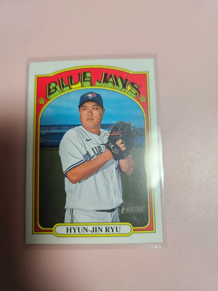 류현진 2021 Topps Heritage base 카드