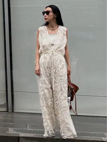 아메리빈티지 레이스 살로펫 올인원 아이보리 M 사이즈