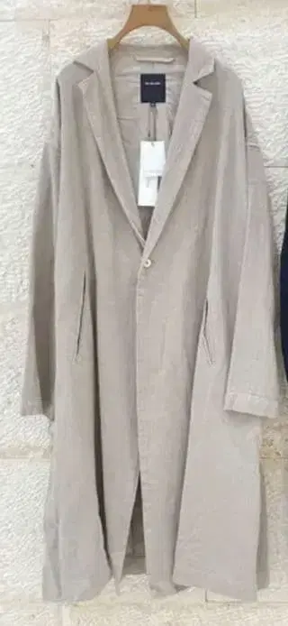 새상품 68,200엔 파드칼레 선염 코튼 린넨 카제 코트