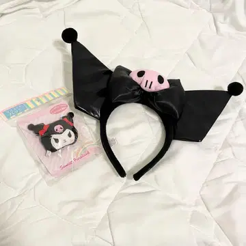 쿠로미 머리띠 & 마스코트 배지 세트