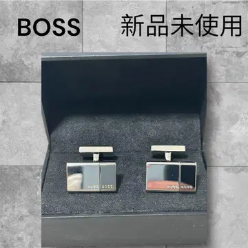 BOSS 실버 커프스링크 미사용 새상품 비즈니스 남성용 박스 포함