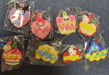 산리오 메르헨 공방 이름 홀더 미니어처 러버 마스코트 8개 세트