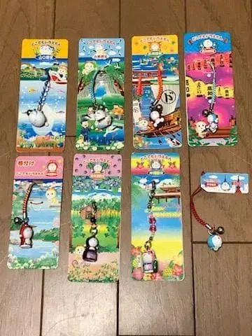 어디든지 도라에몽 지역 한정 스트랩 8개 세트 매듭 키링