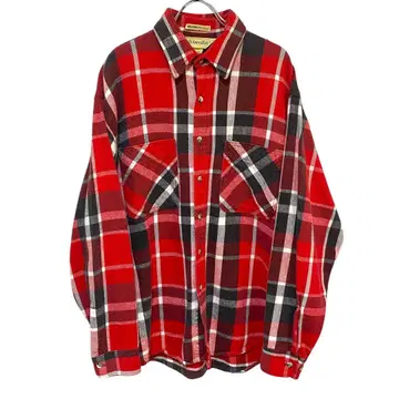 80s 세인트 존스베이 플란넬 셔츠 USA 제조