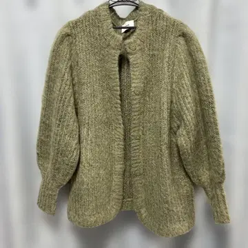 CLANE 컬러 모헤어 섀기 가디건 2 민트