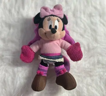 디즈니 미니 체셔 고양이 머플러 인형 배지 키링