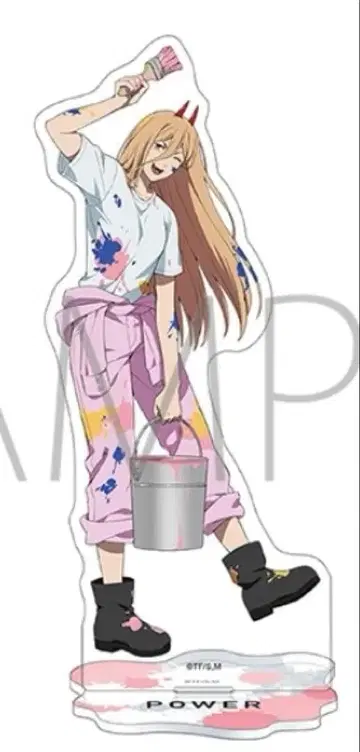 체인소 맨 페인트 아크릴 스탠드 파워